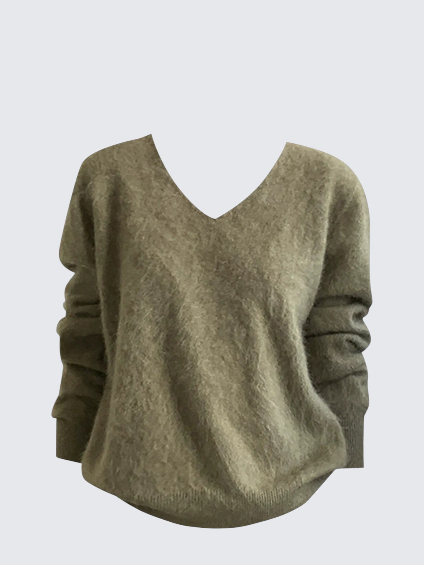 Korean V-Neck Lazy Knit