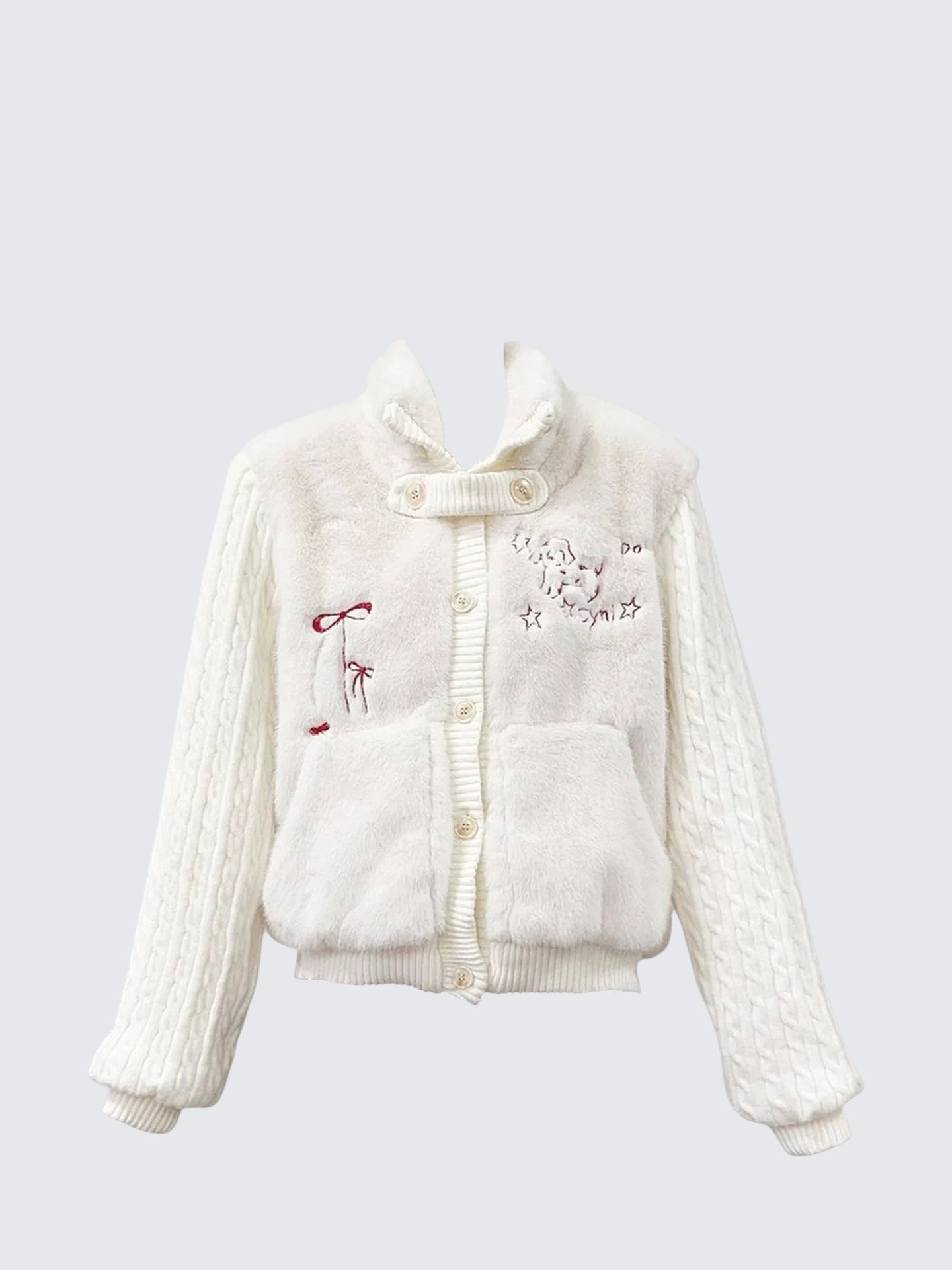 Mohair Turtleneck Cardigan