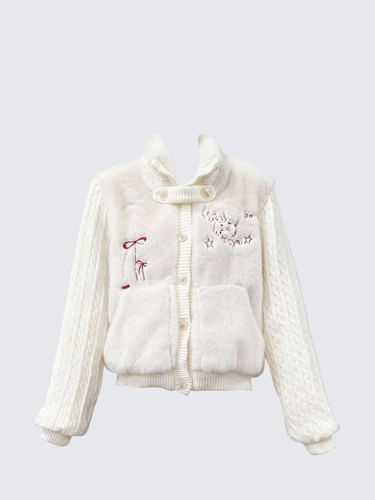 Mohair Turtleneck Cardigan