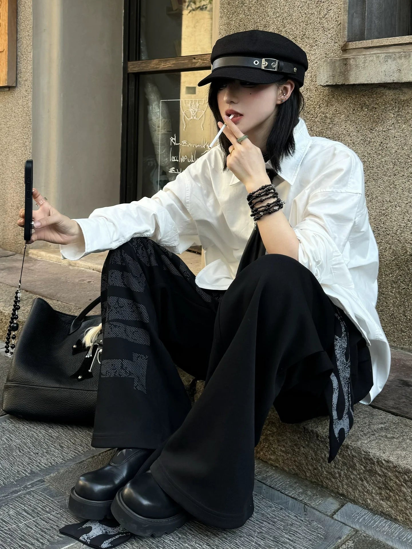 Premium White Embroidered Shirt