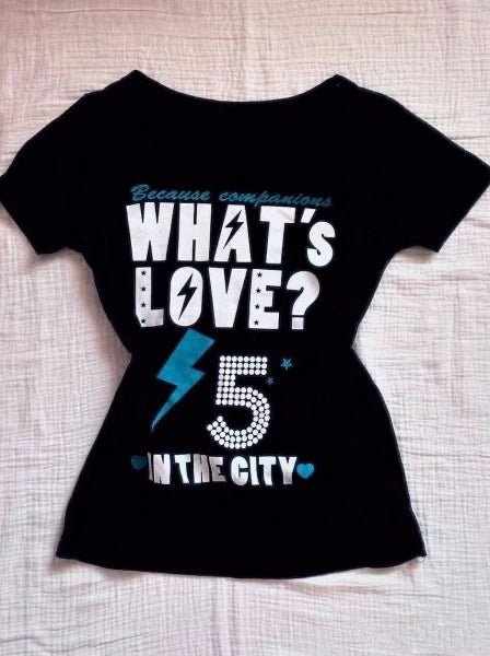 Black Subculture Y2K E-girl Abi American Retro Letter Print Slim Light Subculture Short Sleeve Top