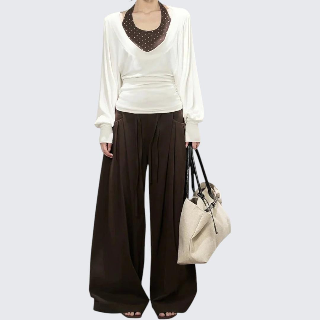 Autumn Long - Sleeve Loose - Fit Waist - Cinched Lazy - Vibe Casual Hoodie Two - Piece Set - tutufox -