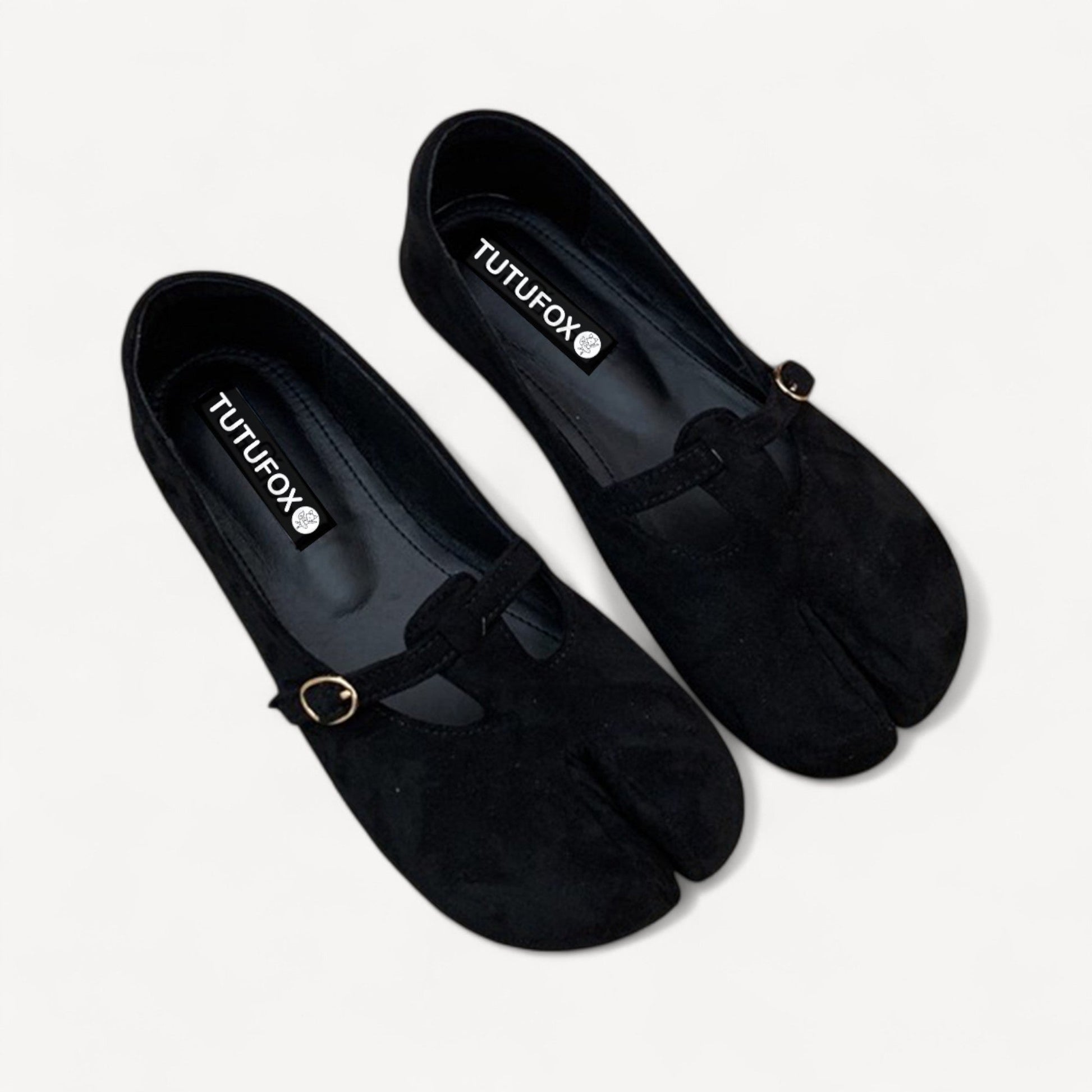 Avocado Green Suede Mule Split - Toe Flat Shoes Tabi - tutufox - tabis