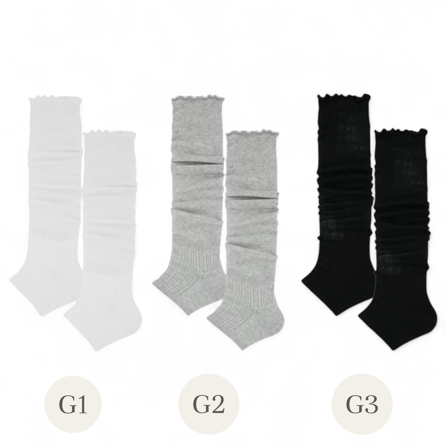 Balletcore Layers Ribbed Stirrup Crew Socks - tutufox -