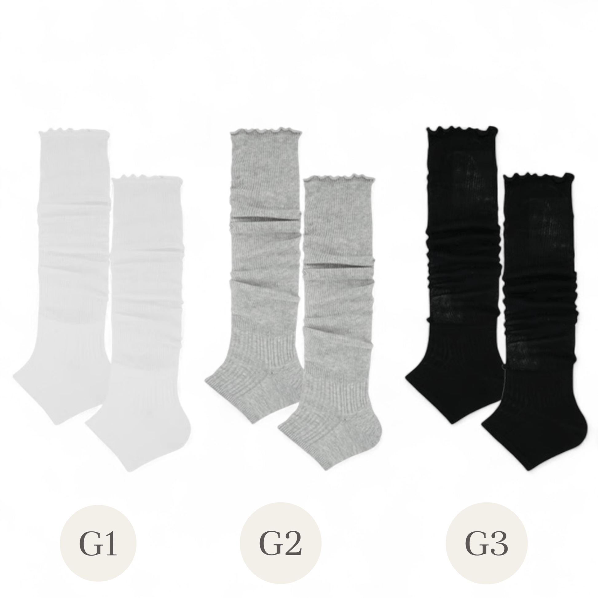Balletcore Layers Ribbed Stirrup Crew Socks - tutufox -