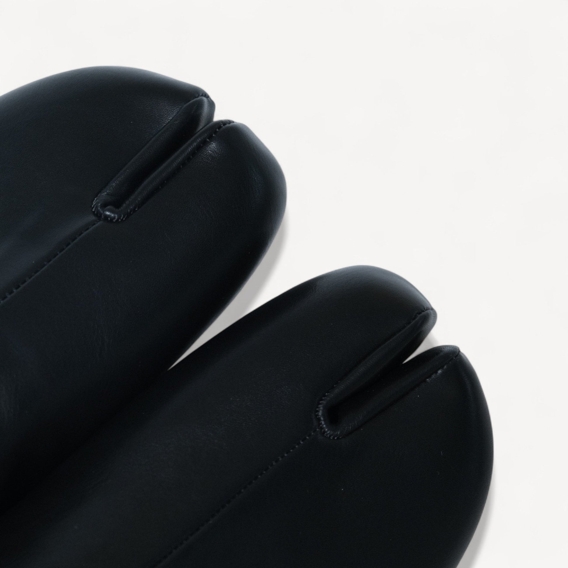 Black Matte Soft Leather Round Toe Tabi - tutufox - tabis