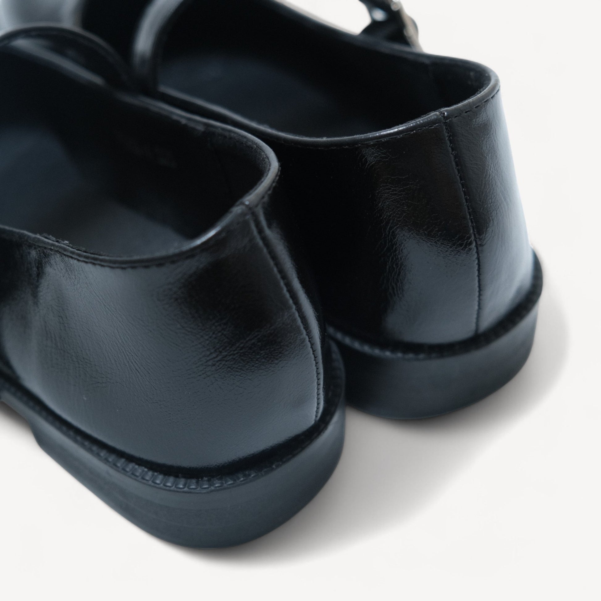 Black Sequin Split Toe Mary Jane Tabi - tutufox - tabis