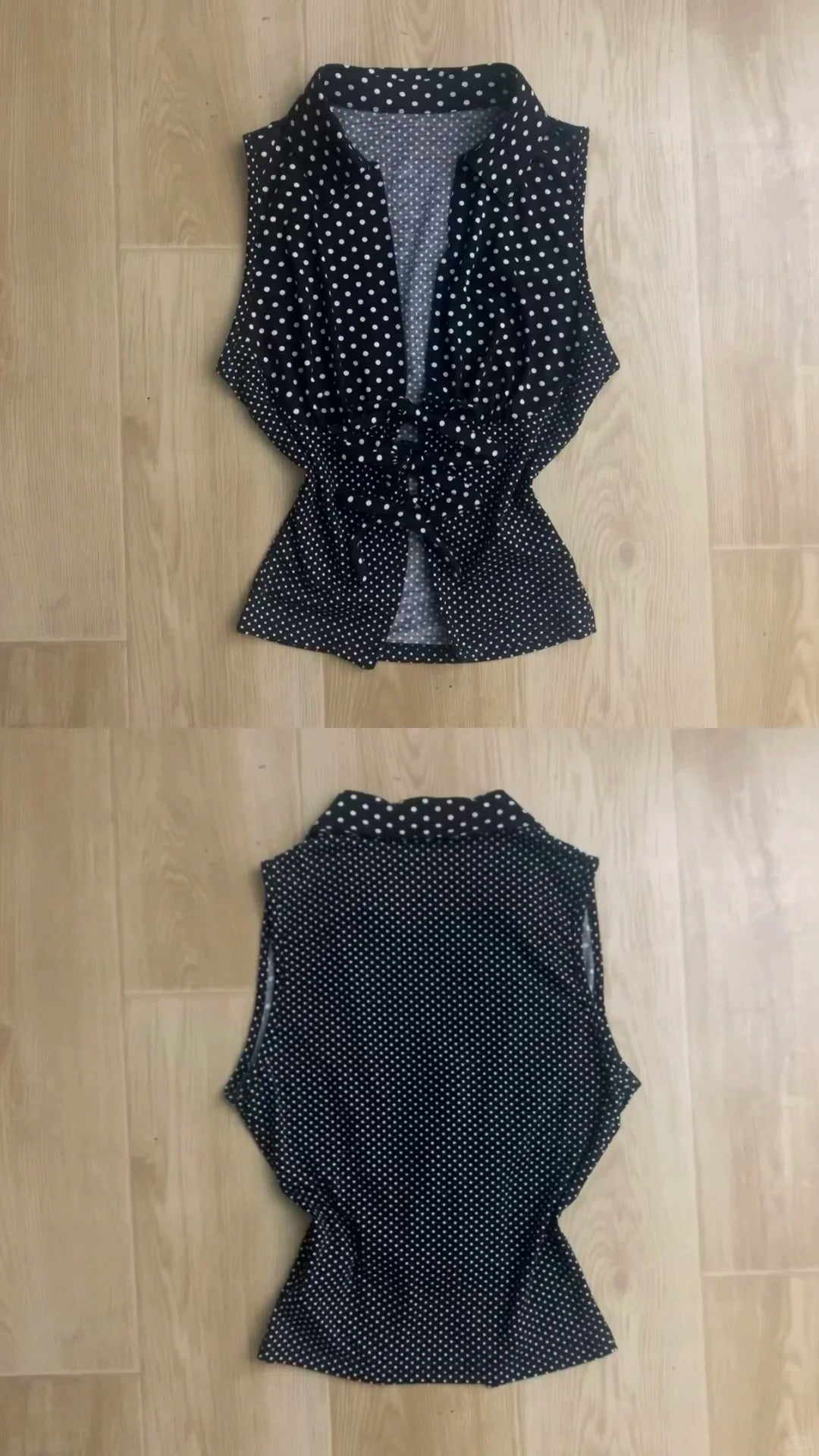 Black White Polka Dot Tie Top and Lace Layered Mini Skirt Y2K Two Piece Sets - tutufox -