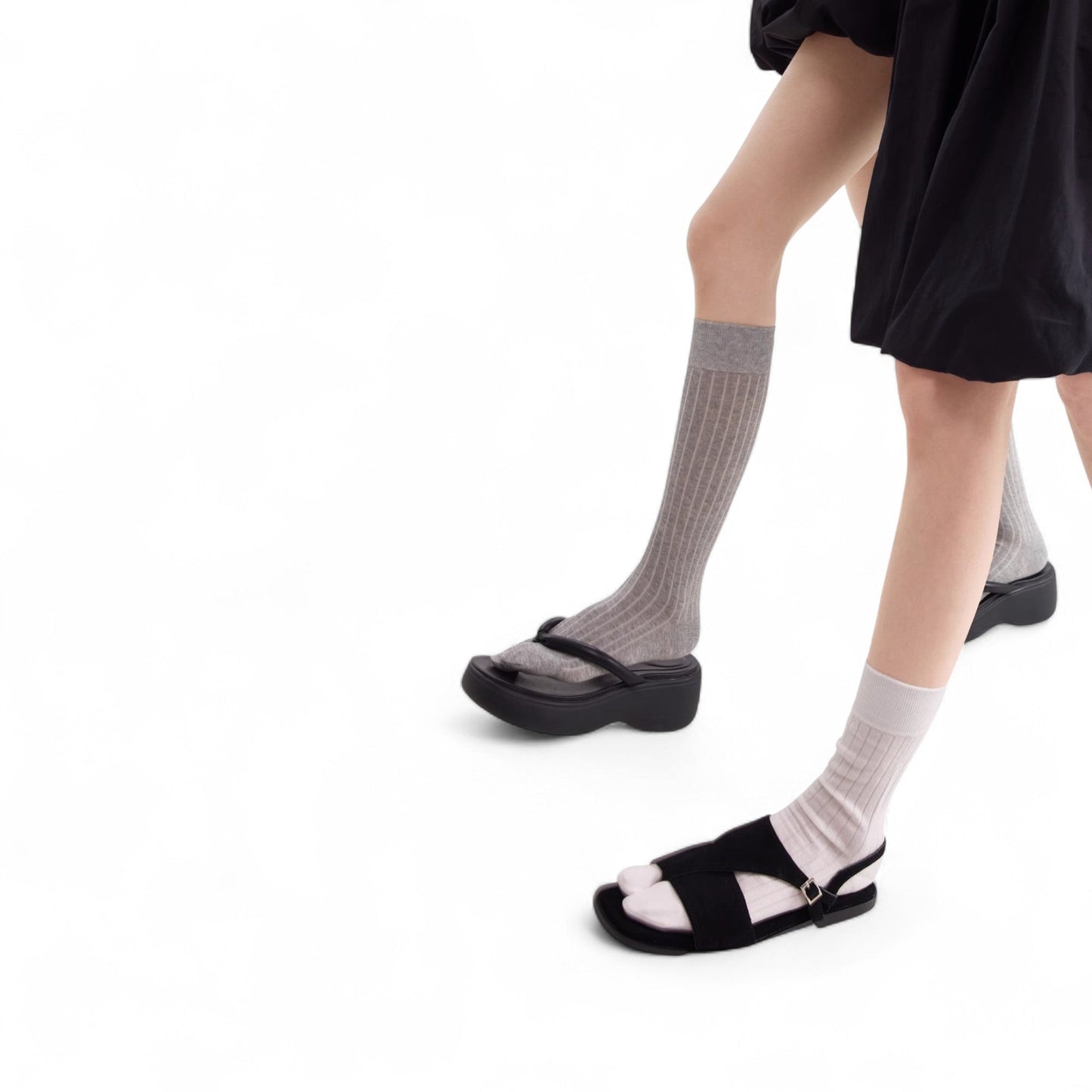 Classic Mid - Calf Split - Toe Tabi Socks - tutufox -