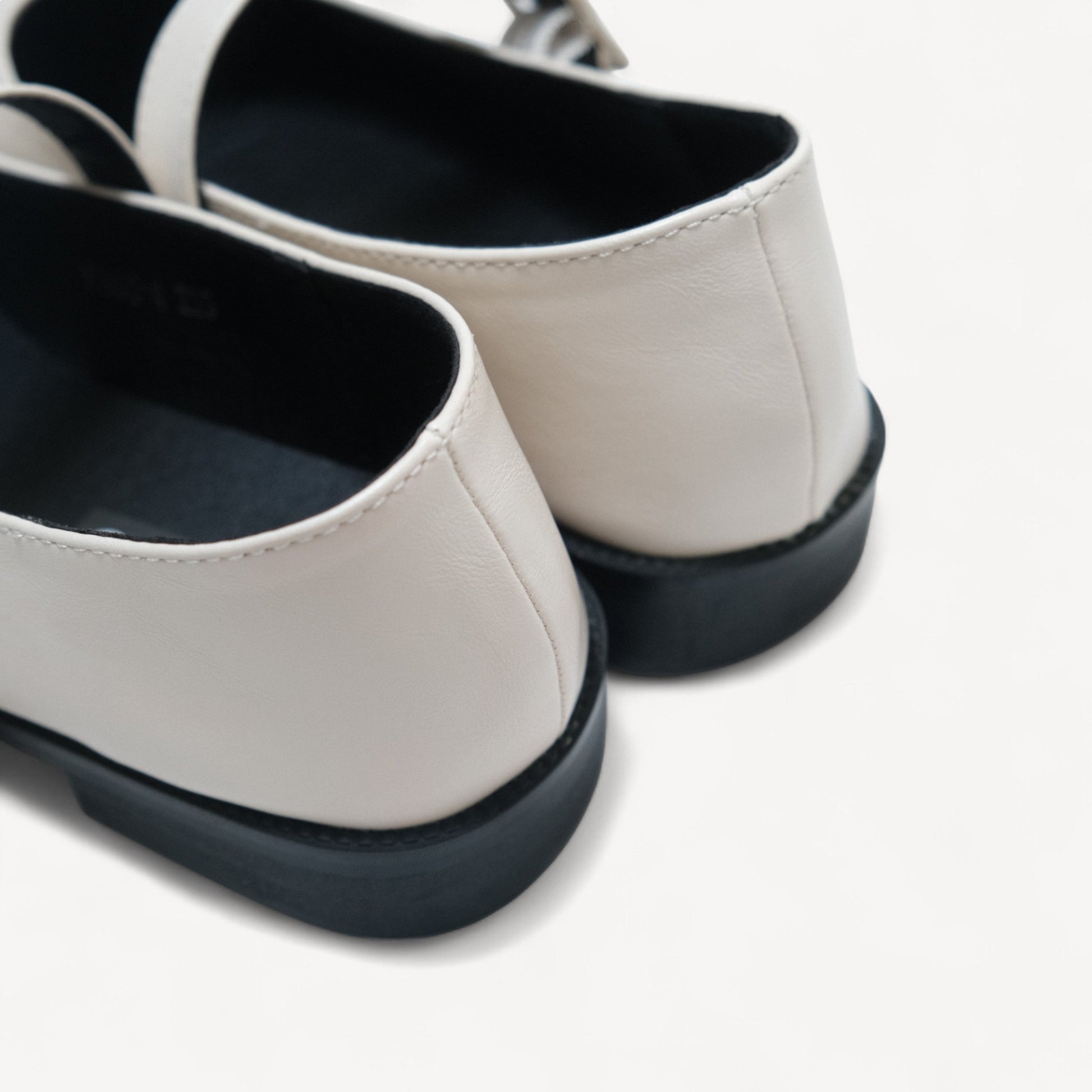 Cream Sequin Split Toe Mary Jane Tabi - tutufox - tabis