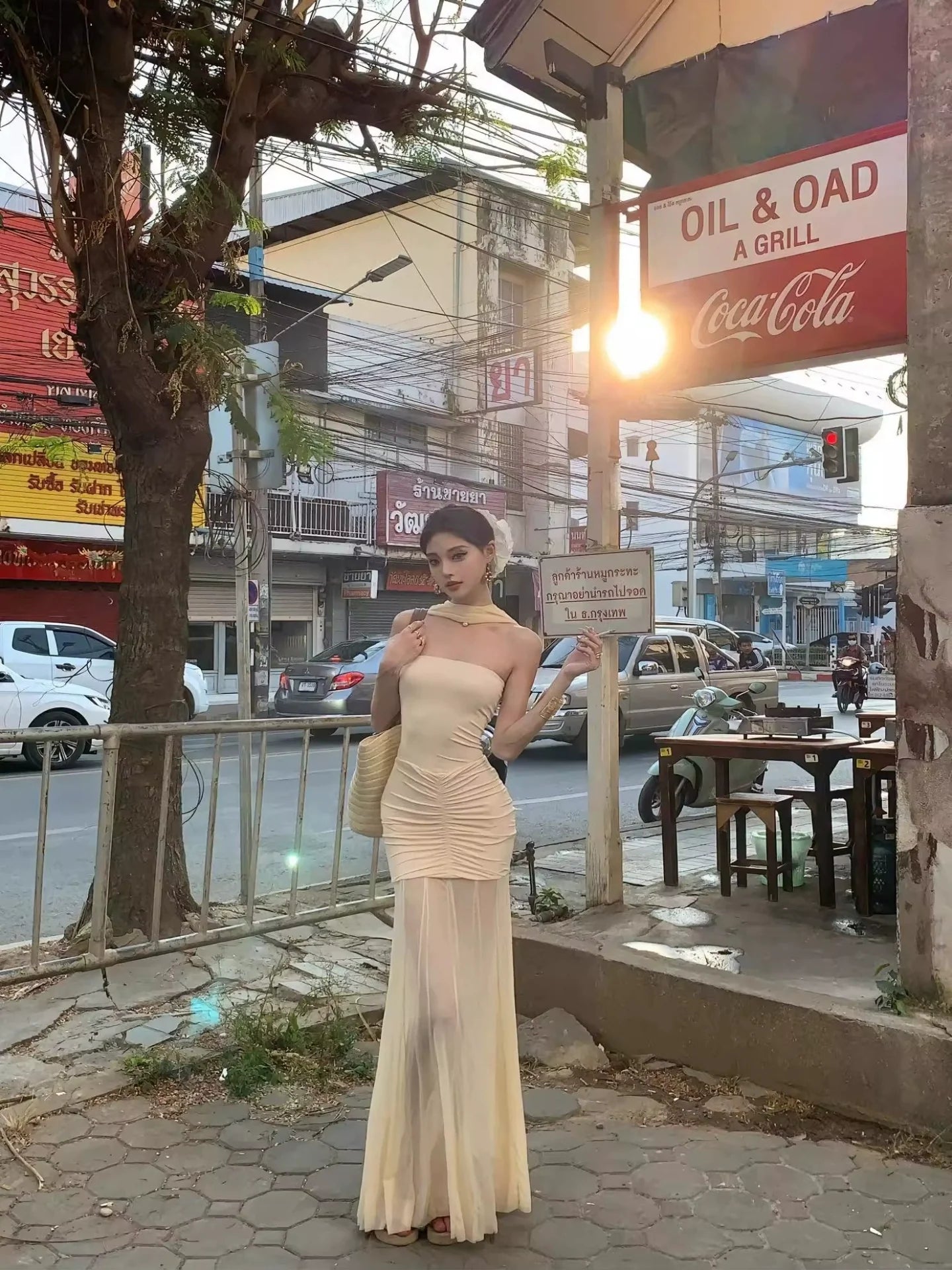 French Off - The - Shoulder Tulle Tube Top Unique Mermaid Maxi Dress - tutufox -