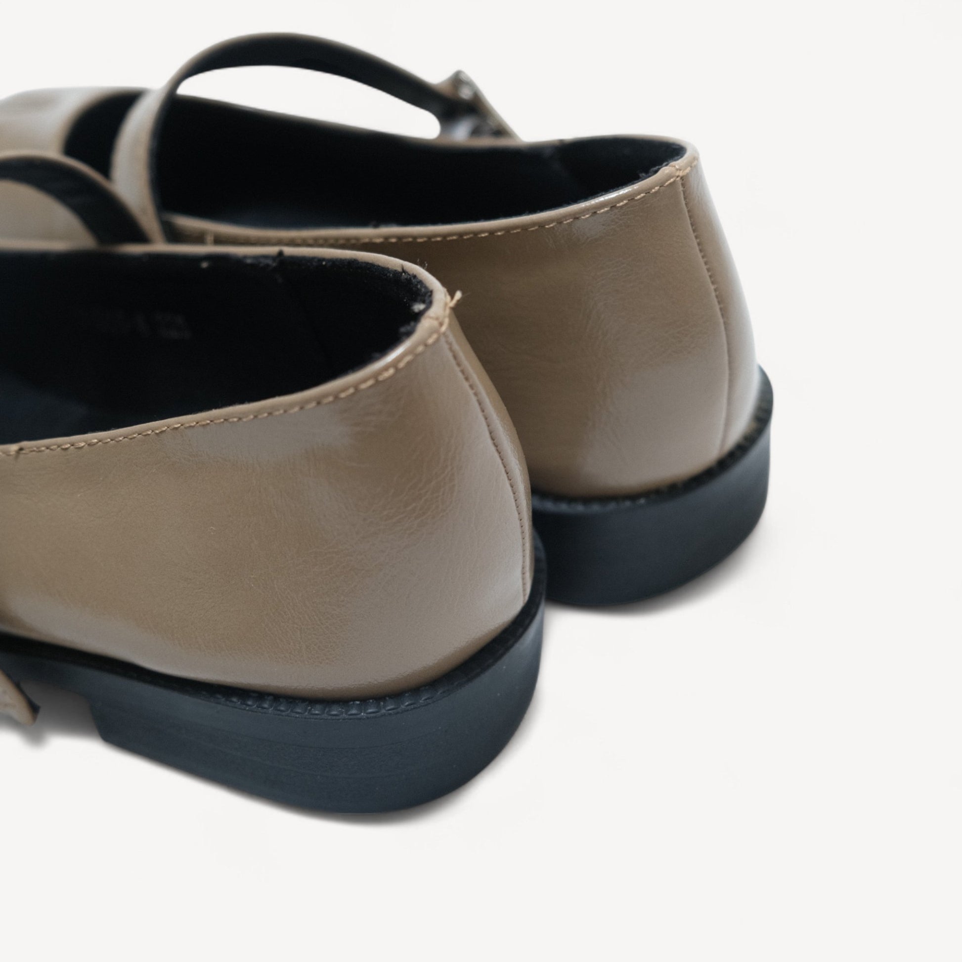 Khaki Sequin Split Toe Mary Jane Tabi - tutufox - tabis