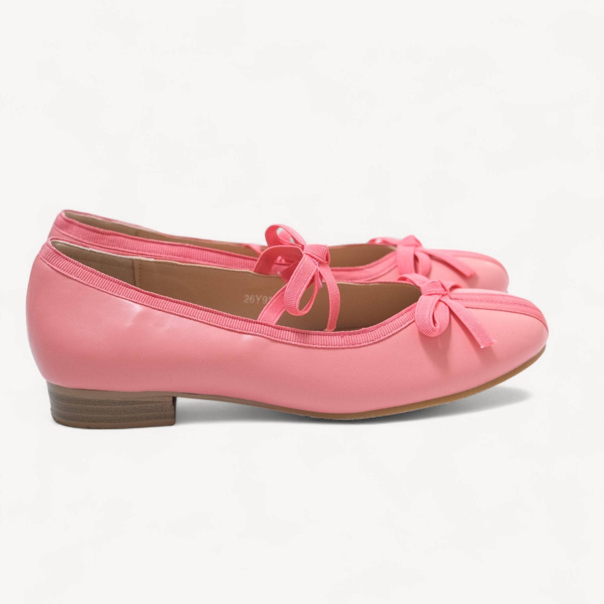 Pink Matte Almond Toe Ballet Flats - tutufox - shoes