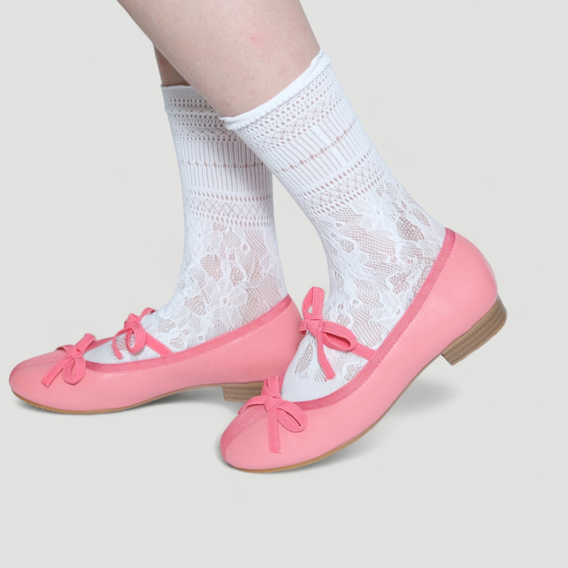 Pink Matte Almond Toe Ballet Flats - tutufox - shoes