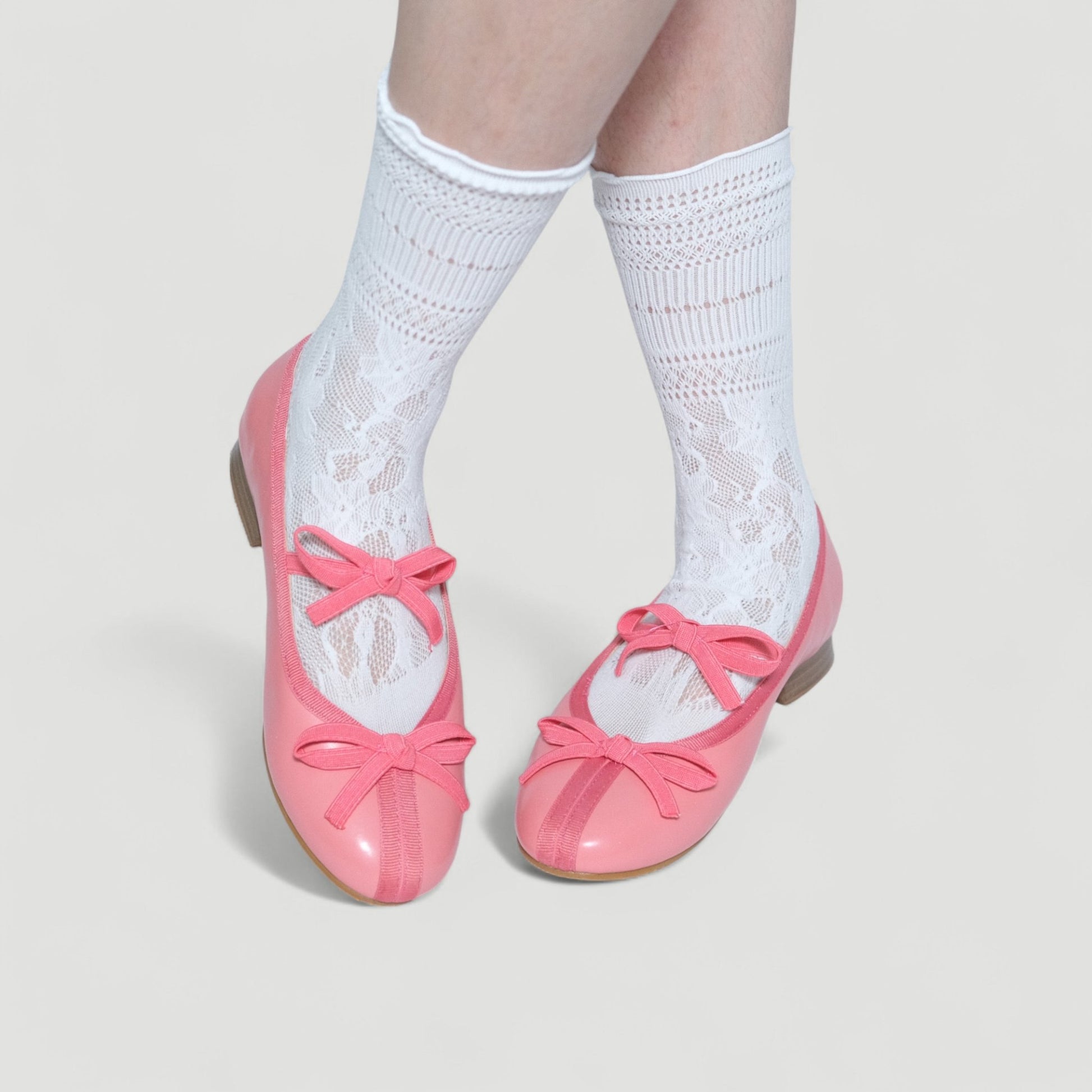 Pink Matte Almond Toe Ballet Flats - tutufox - shoes