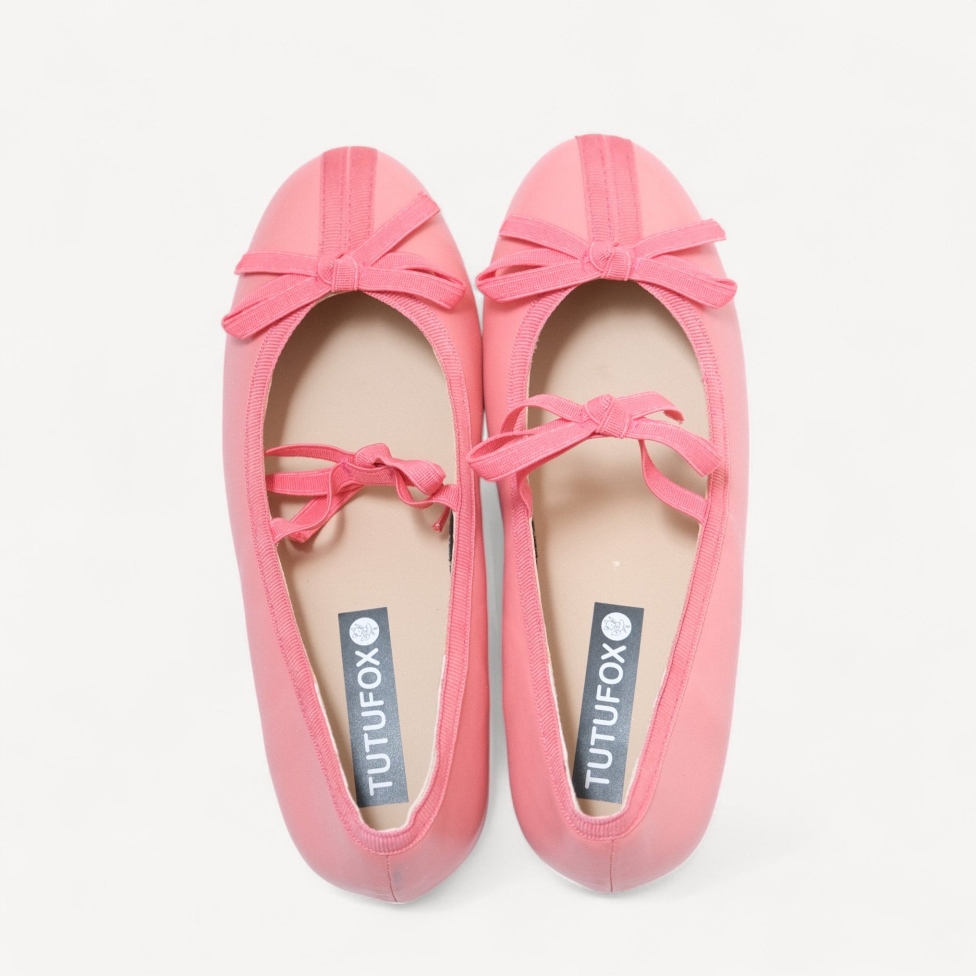 Pink Matte Almond Toe Ballet Flats - tutufox - shoes