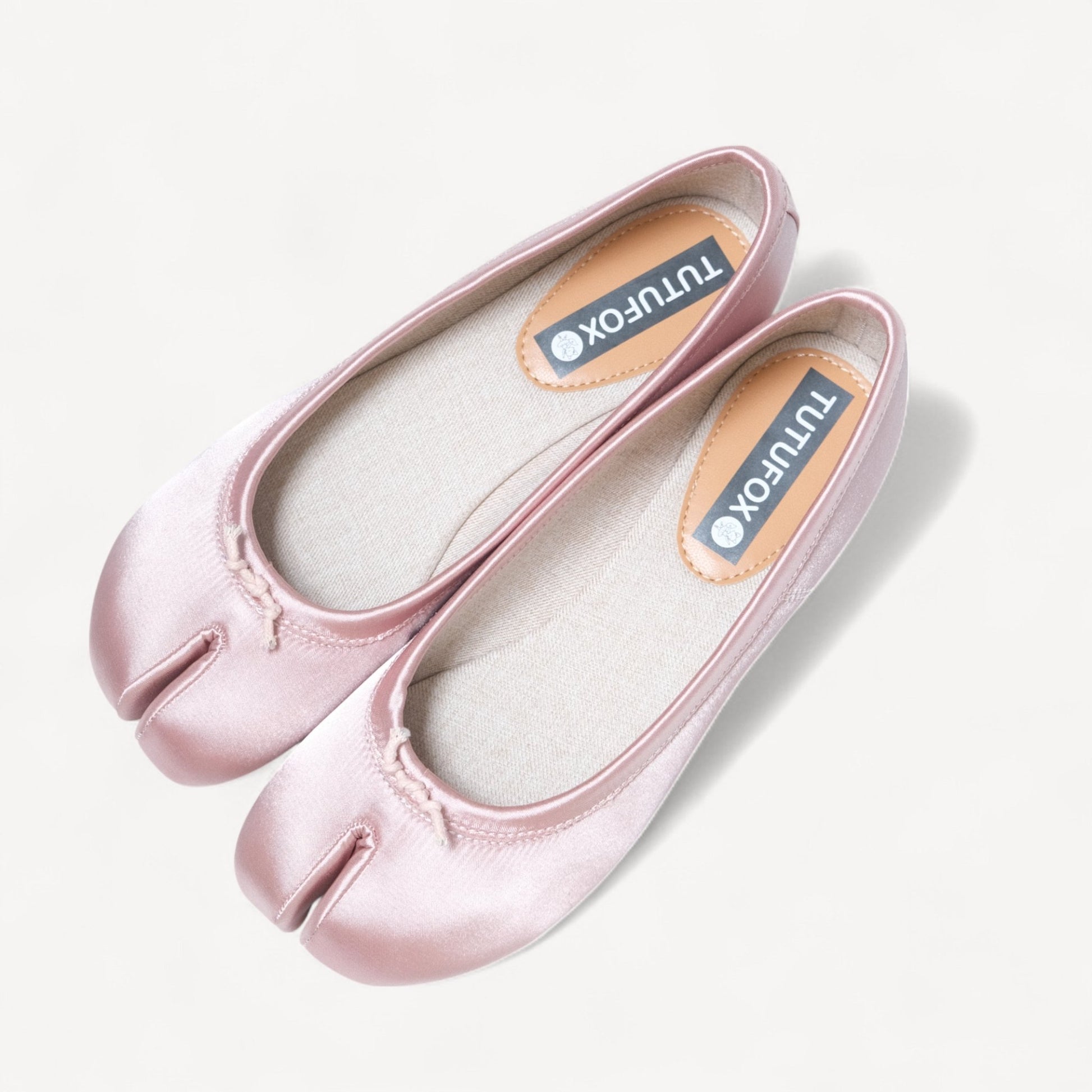 Pink Satin Soft Leather Round Toe Tabi - tutufox - tabis
