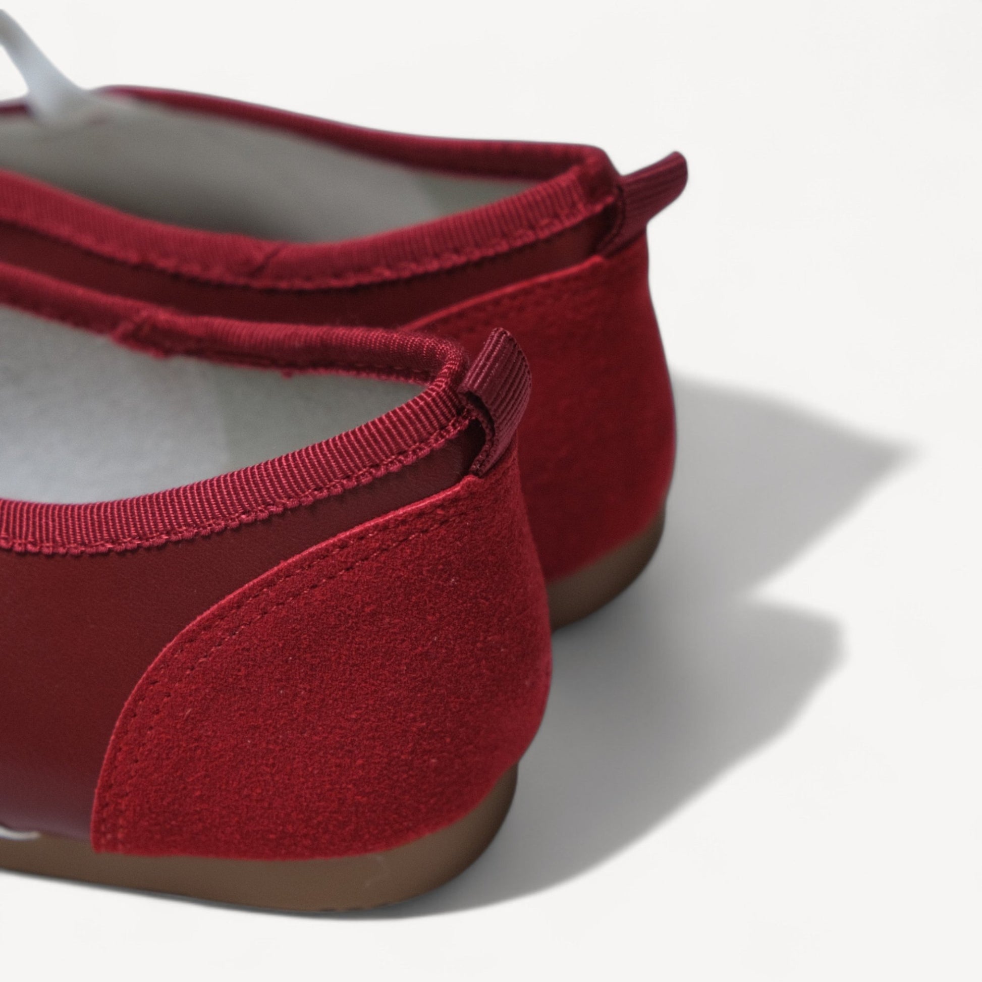 Red Ballet Split Toe Crossover Tabi Flats - tutufox - tabis