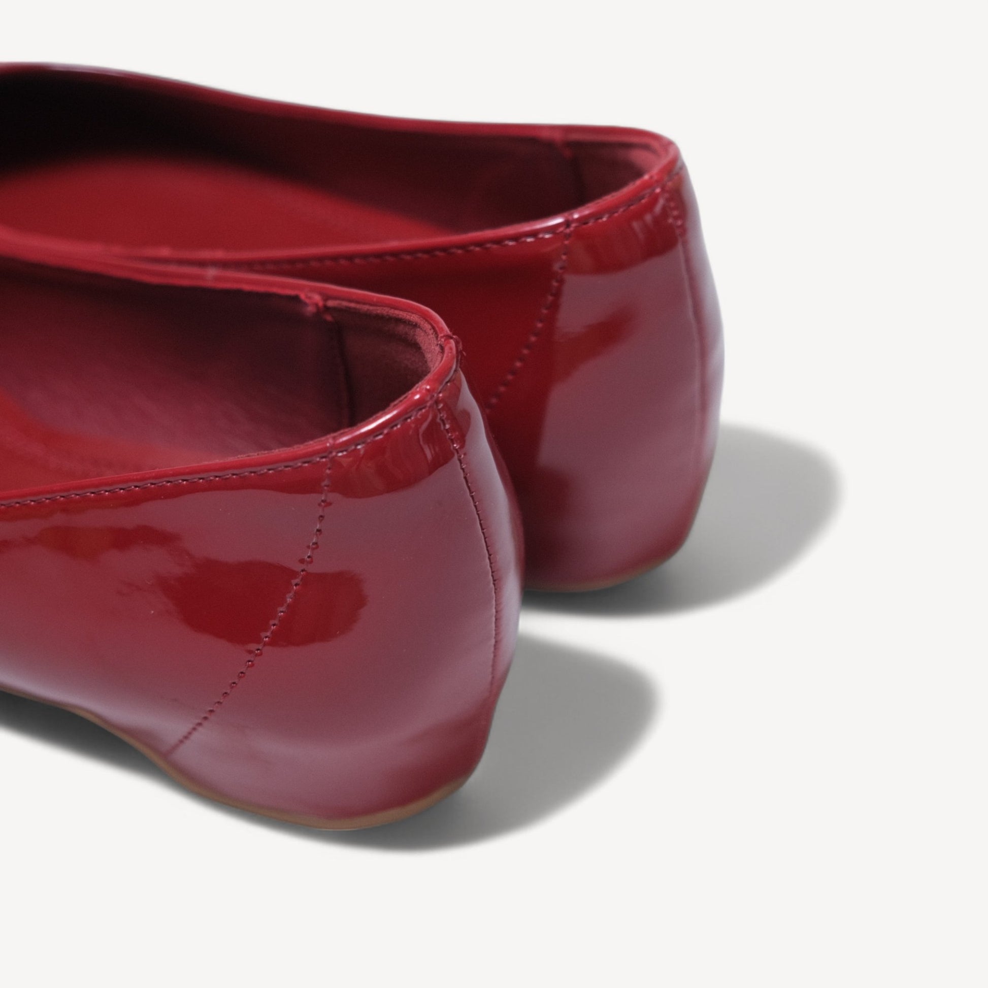 Red Patent Soft Leather Pointed Split Toe Tabi - tutufox - tabis