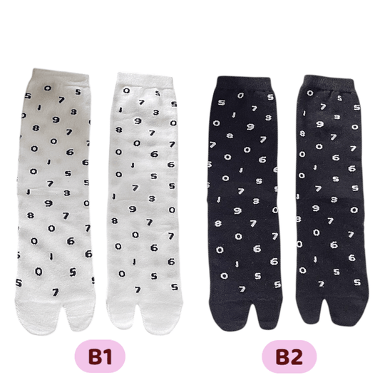 Short Cotton Polka Dot Tabi Socks - tutufox -