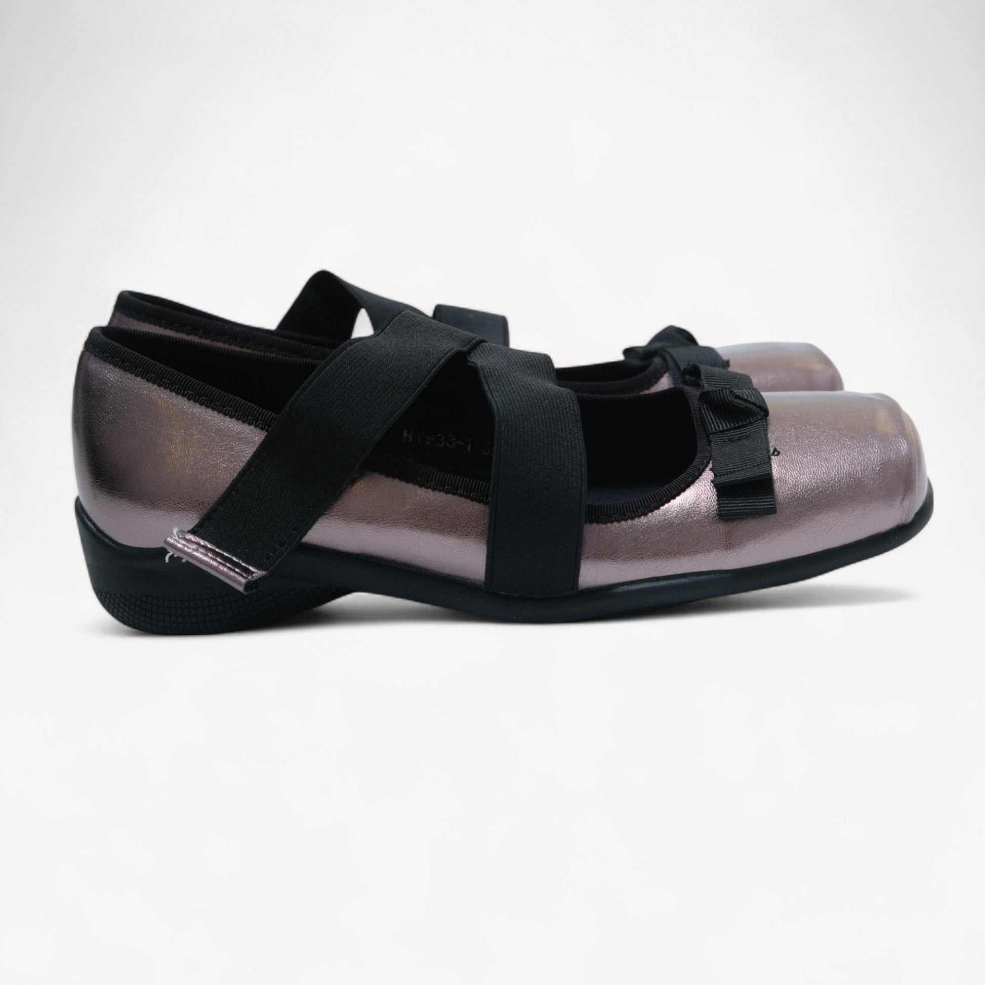 Silver Grey Soft Leather Square Toe Balletsneaker Flats - tutufox - shoes