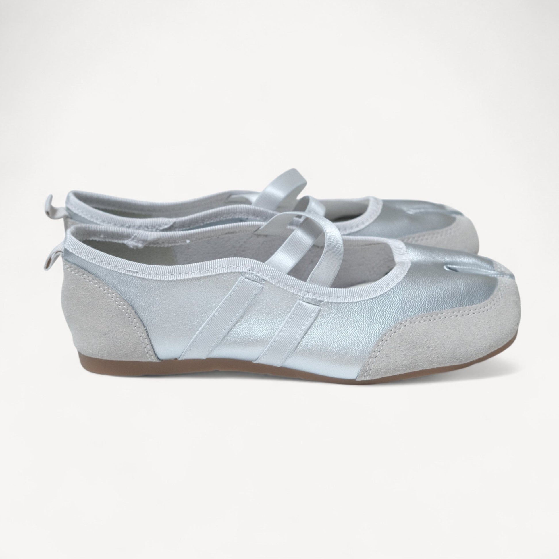 Silver Grey Sporty Split Toe Ballet Tabi - tutufox - tabis