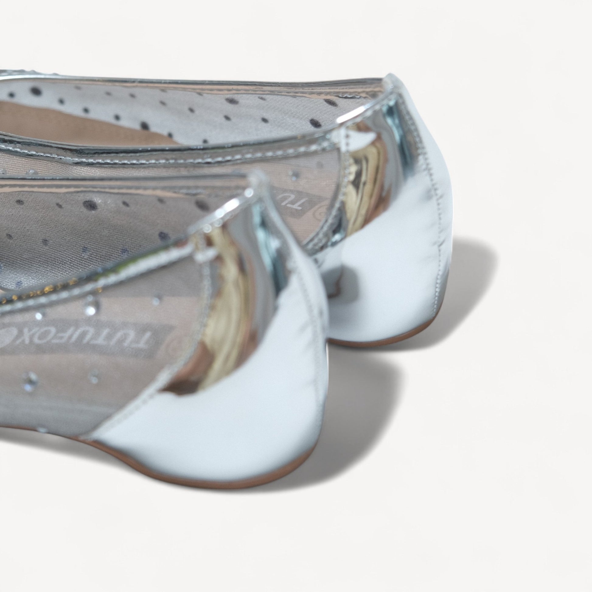 Silver Rhinestone Pointed Split Toe Tabi - tutufox - tabis