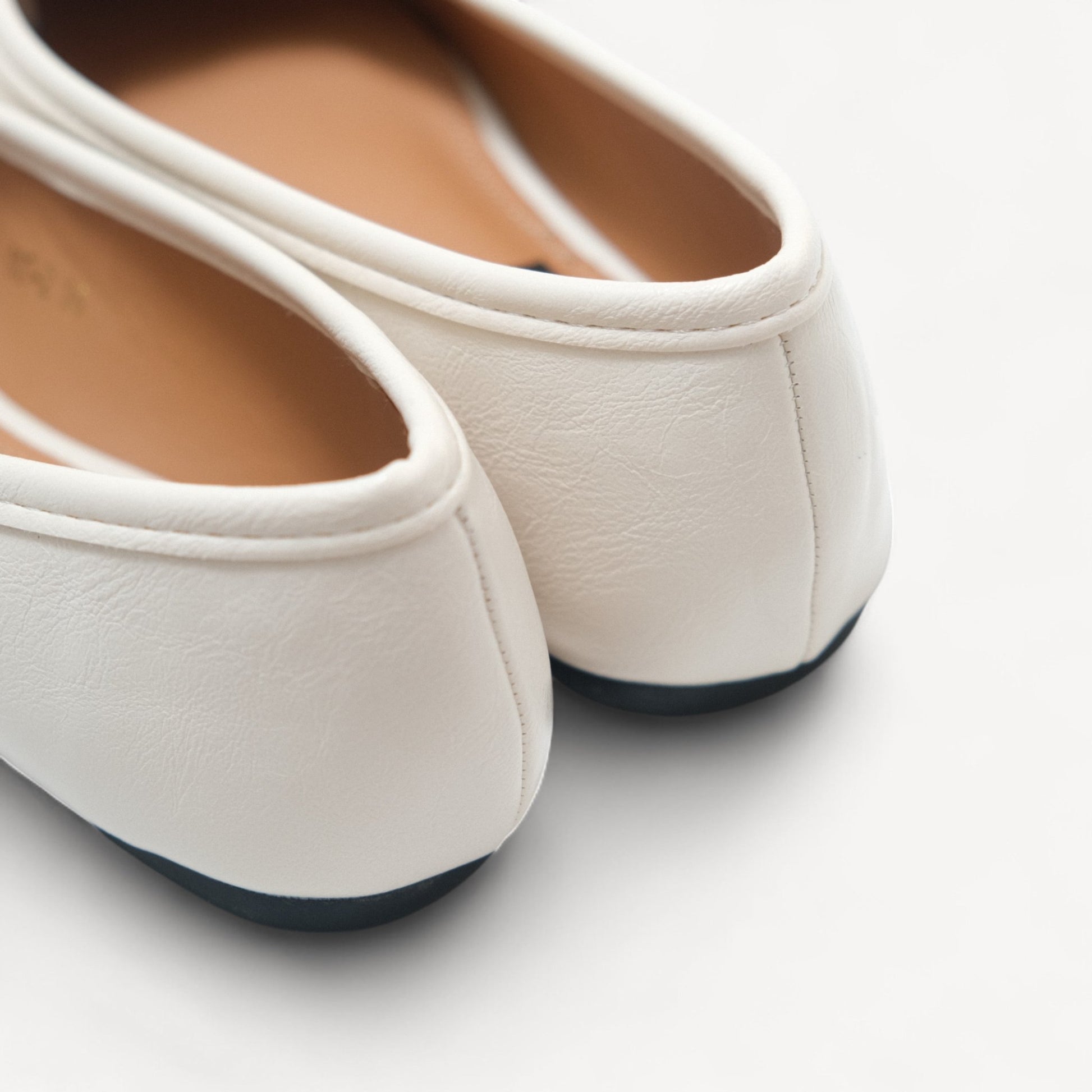 White Matte Bow Mary Jane Flats Tabi - tutufox - tabis