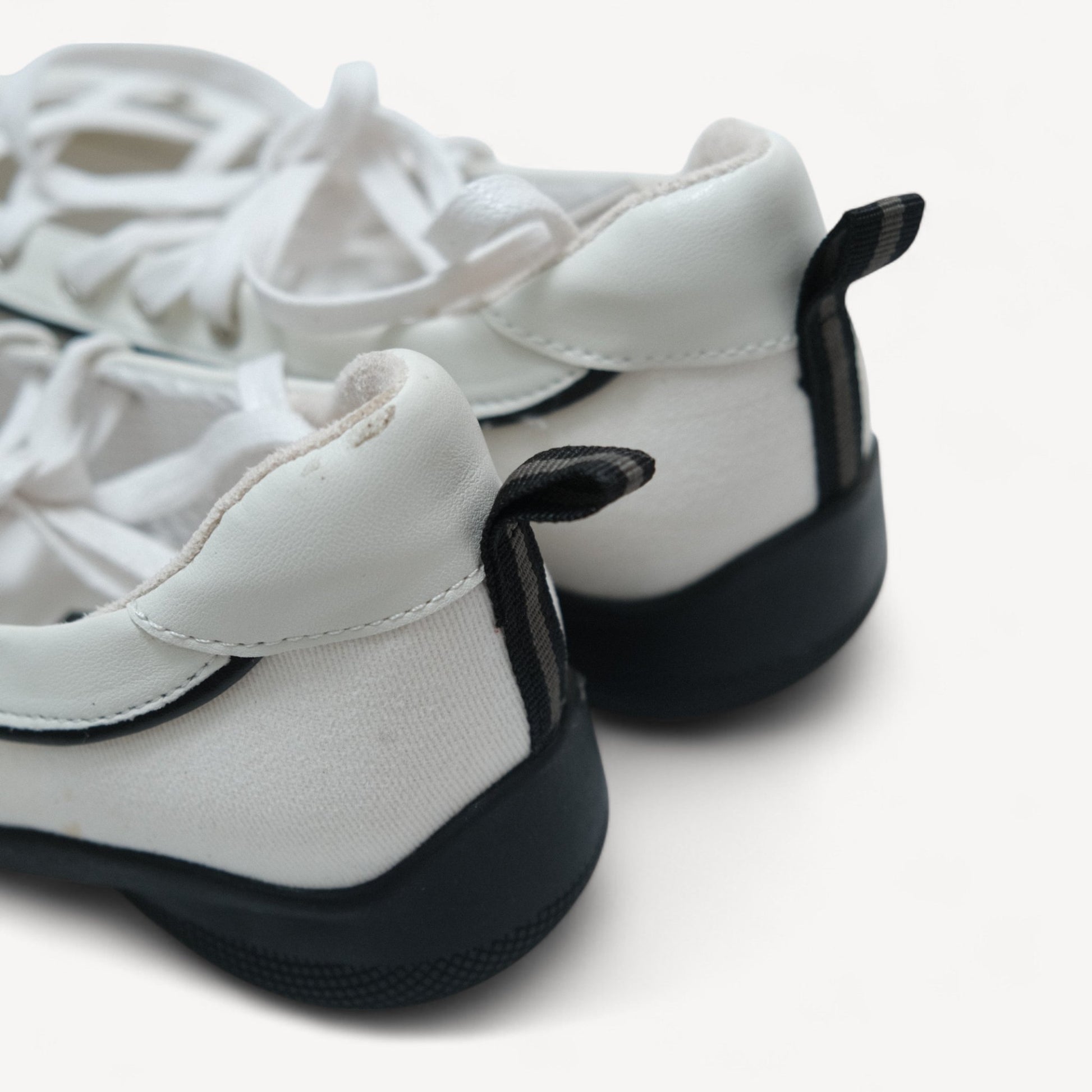 White Soft Leather Square Toe Balletsneaker Flats - tutufox - shoes