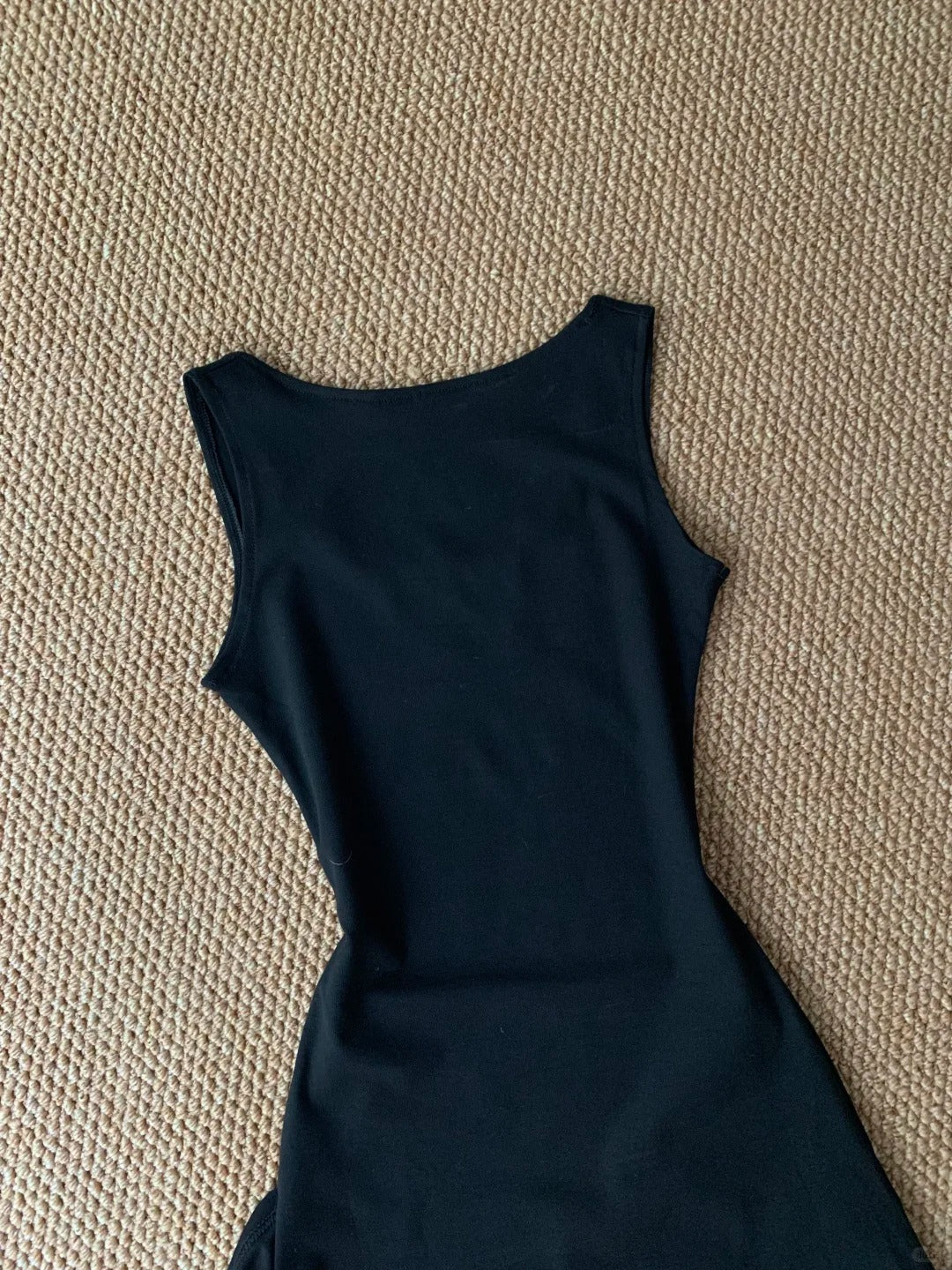 Black Letter Tank Mini Dress Y2K Mini Dress