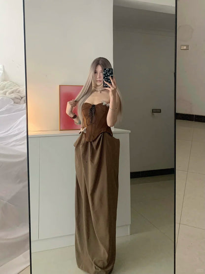 Leopard Crop Top and Black Shorts Y2K Two Pieces Sets