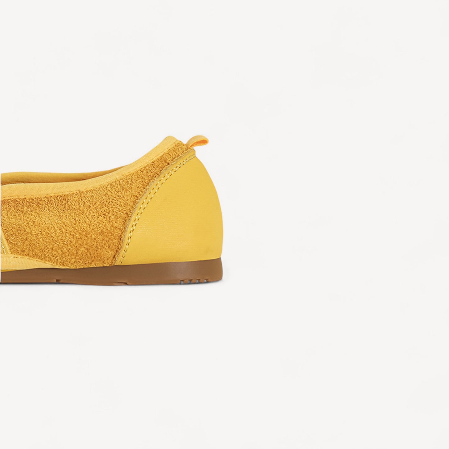Yellow Sporty Ballerina Split Toe Flats Tabi