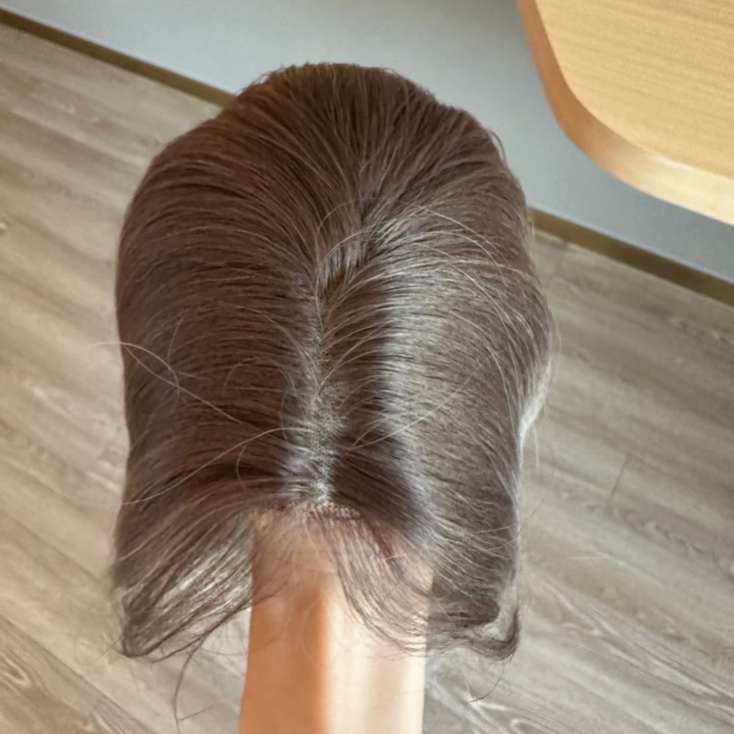 Women's Chocolate Gradient Straight Hair Elegant Style Fashion Blogger Wig