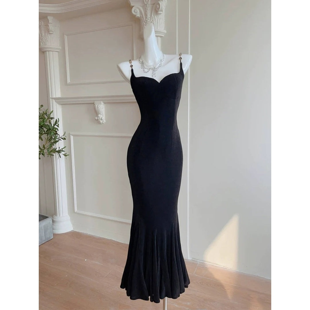 Lotus Step Knit Mermaid Gown Dress