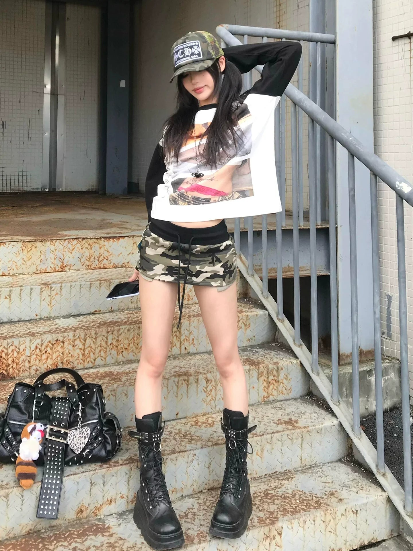 Street Bad Girl Graphic Long Sleeve Tee