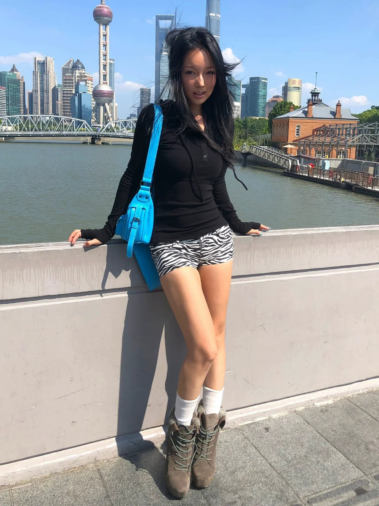 American Soft V Neck Hoodie