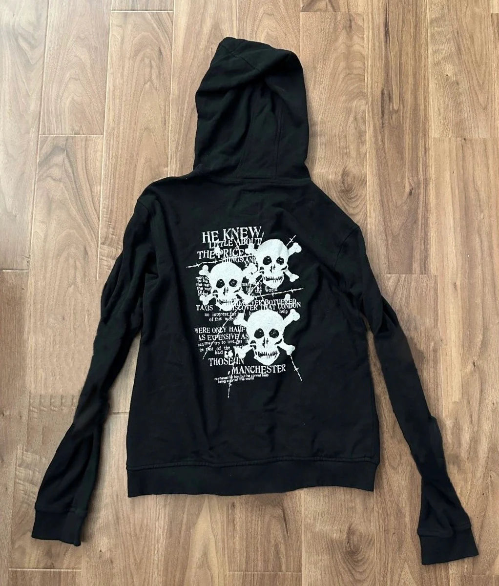 Unicorn Punk Hoodie Jacket Subculture Rock Punk Y2K Shibuya Girl Japanese Brand Retro Autumn/Winter Zipper Jacket