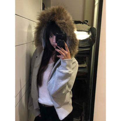 Korean Gray ABC Hoodie