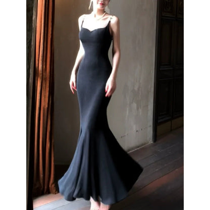 Lotus Step Knit Mermaid Gown Dress