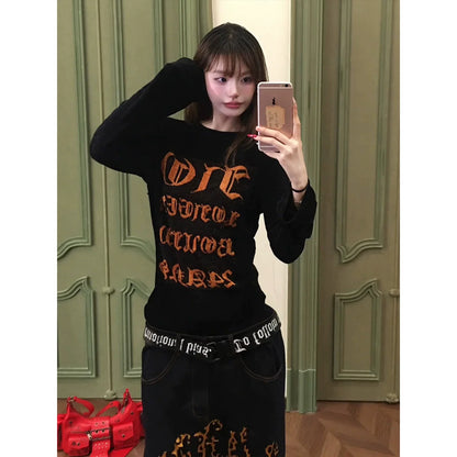 Punk Goth Letter Tee