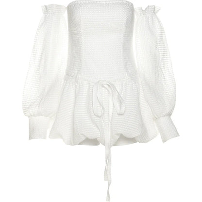 Soft Sexy Tube Top Tie-Waist Tutu Dress