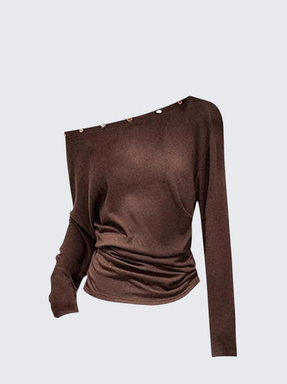 One Shoulder Tee Women