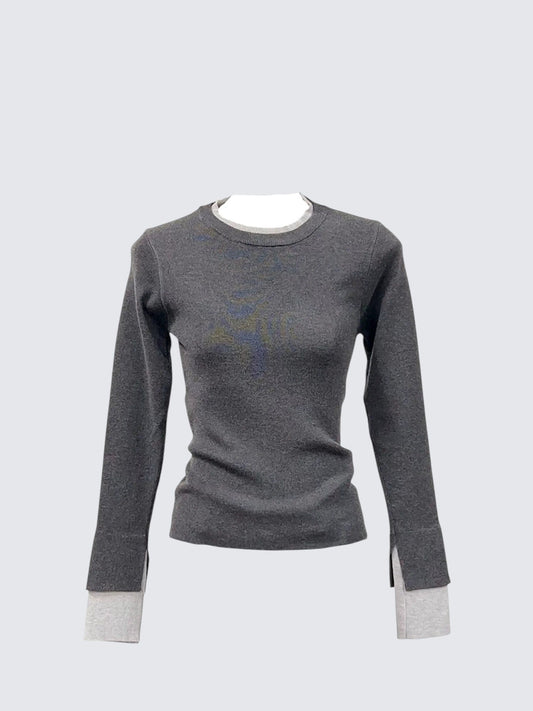 Retro Layered Colorblock Tee Women