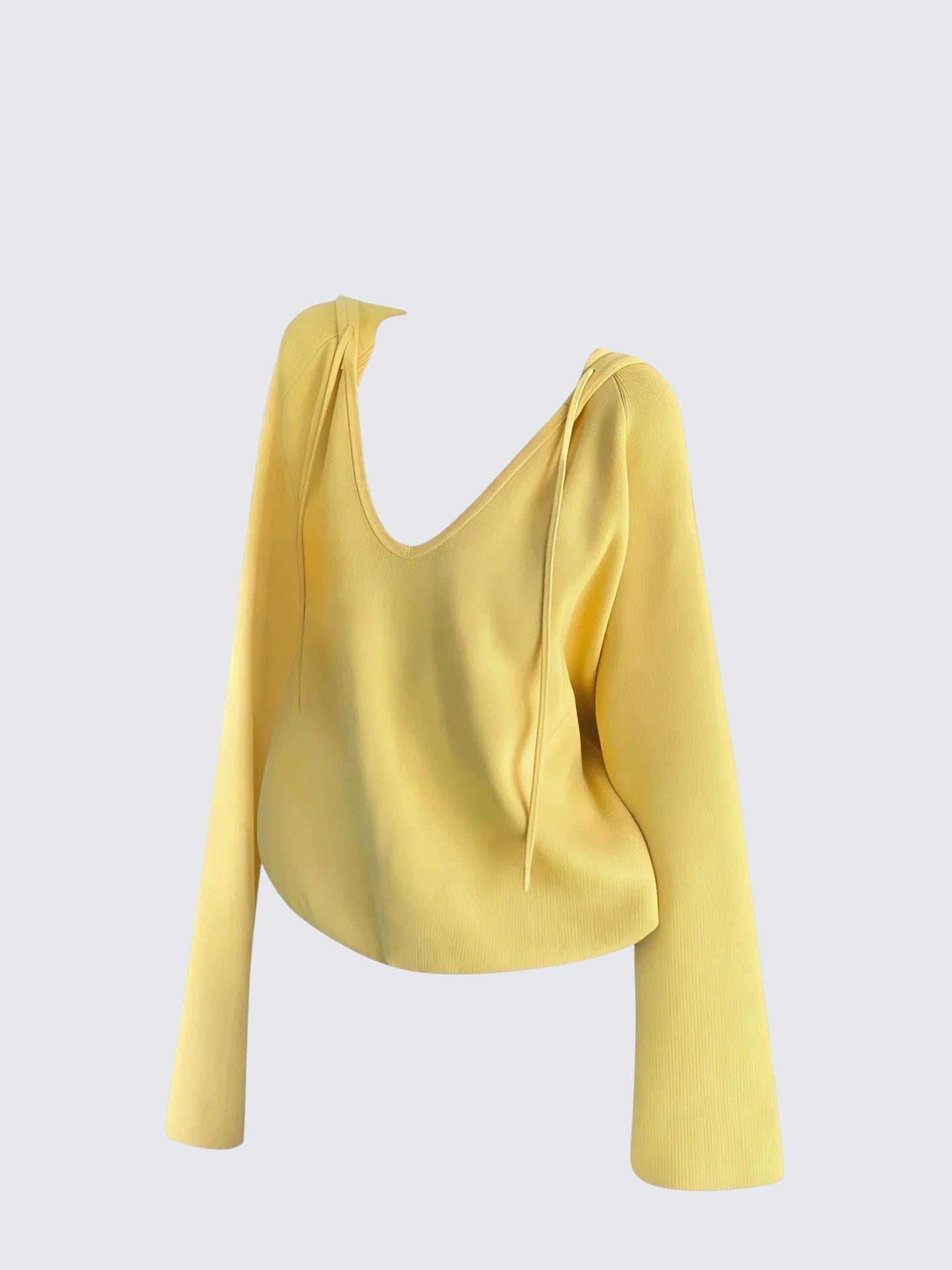 Korean Drawstring Hooded Knit