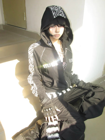 Visual Kei Black Tiger Hoodie