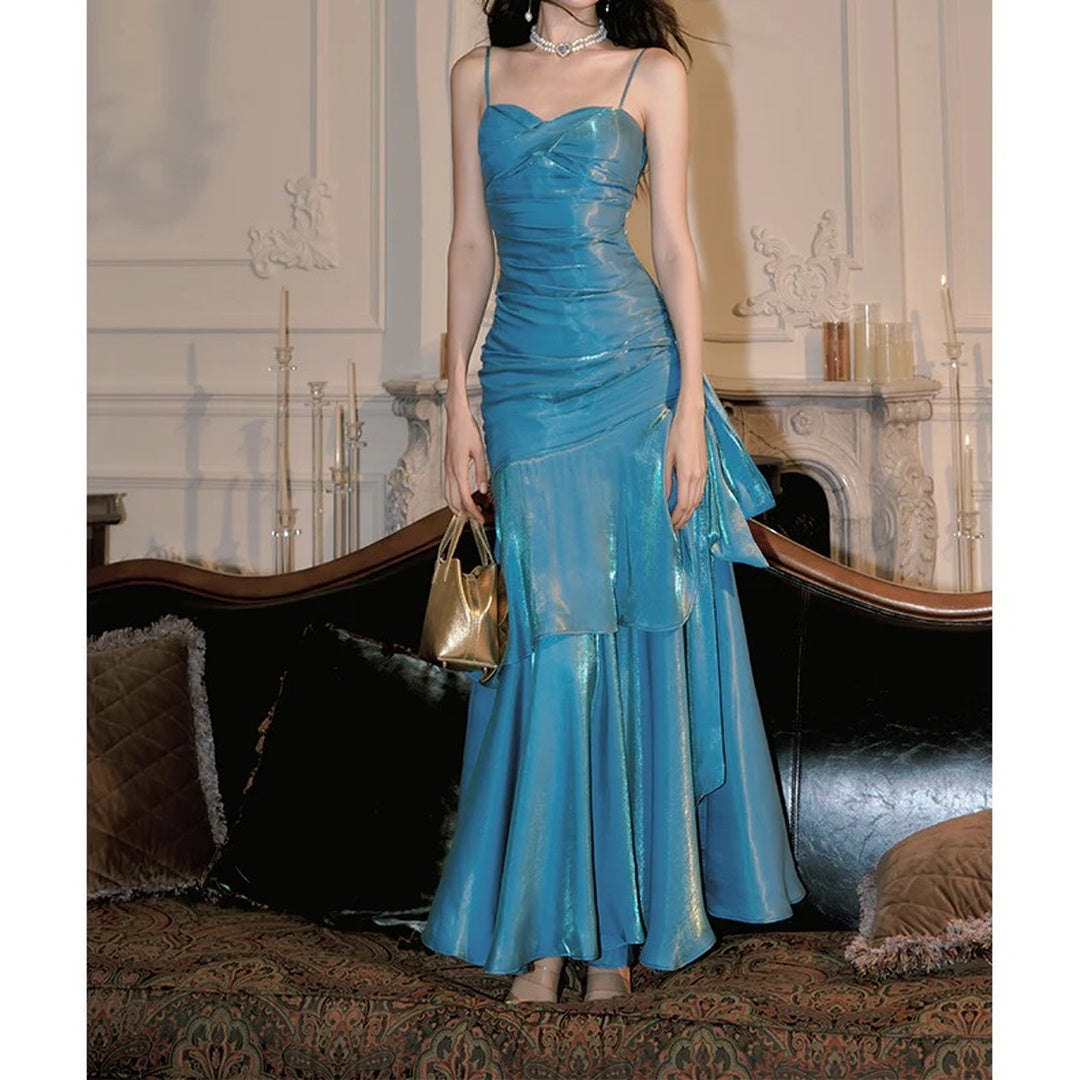 Mermaid Blue Adult Gown Dress