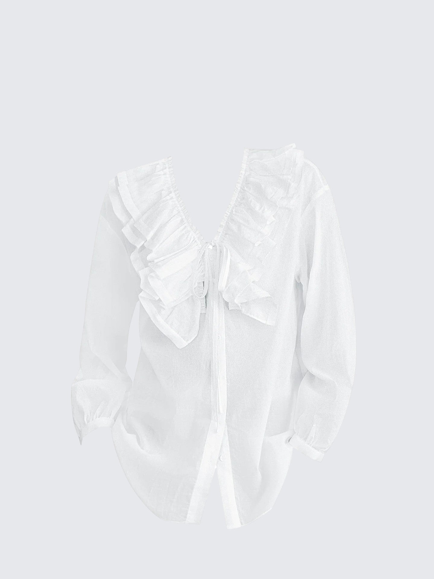 French Lace White Blouse Women