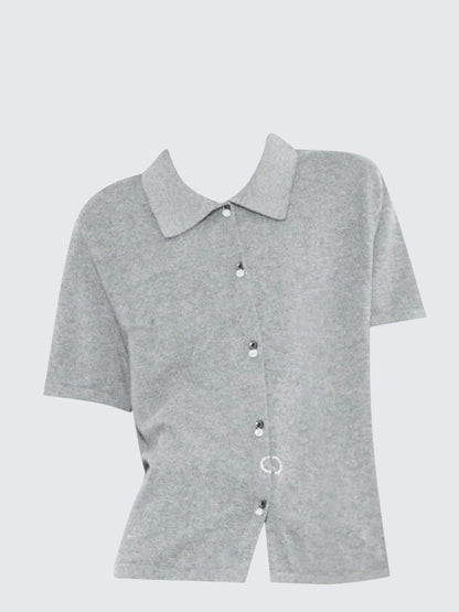 American Vintage Short Sleeve Knit Cardigan