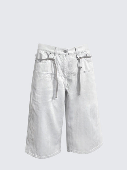 American Retro Denim Capri Pants