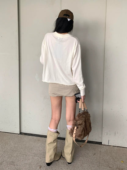 Y2K White Angel & Death Polo Tee